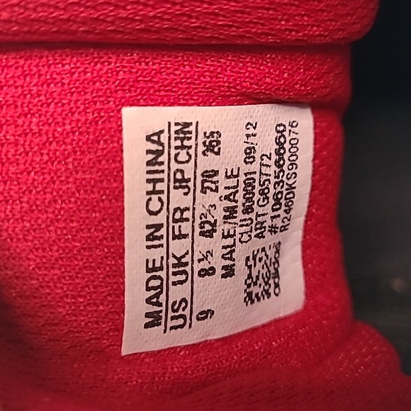 Adidas Next Level Speed Basketball Mens 9 black and red athletic high top shoes - Picture 8 of 9